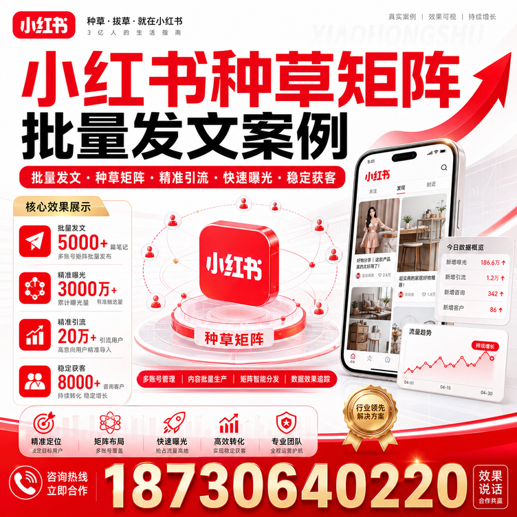 揭阳小红书种草矩阵批量发文案例